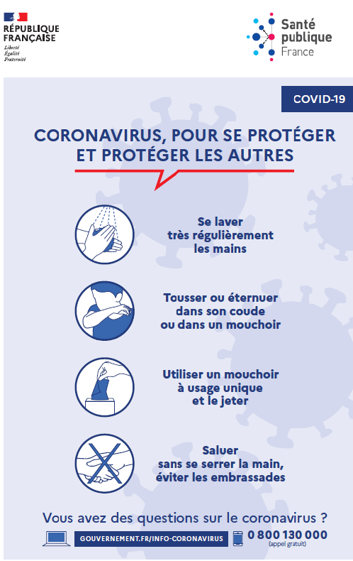Affiche protection COVID 19